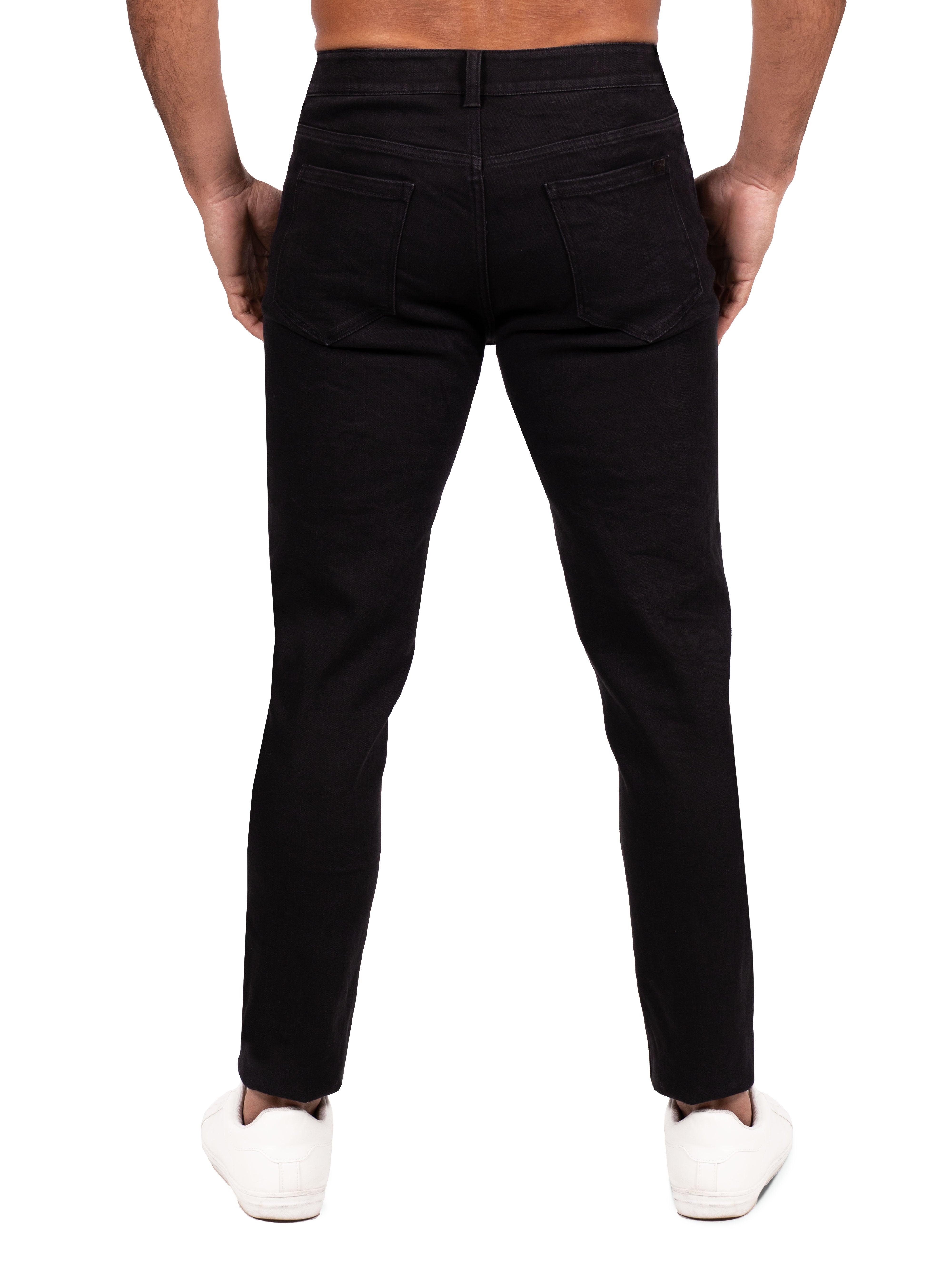 Athletic Fit Stretch Jeans - Black