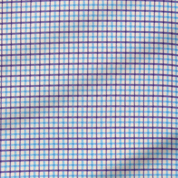 "The Dalton" Purple & Light Blue Windowpane