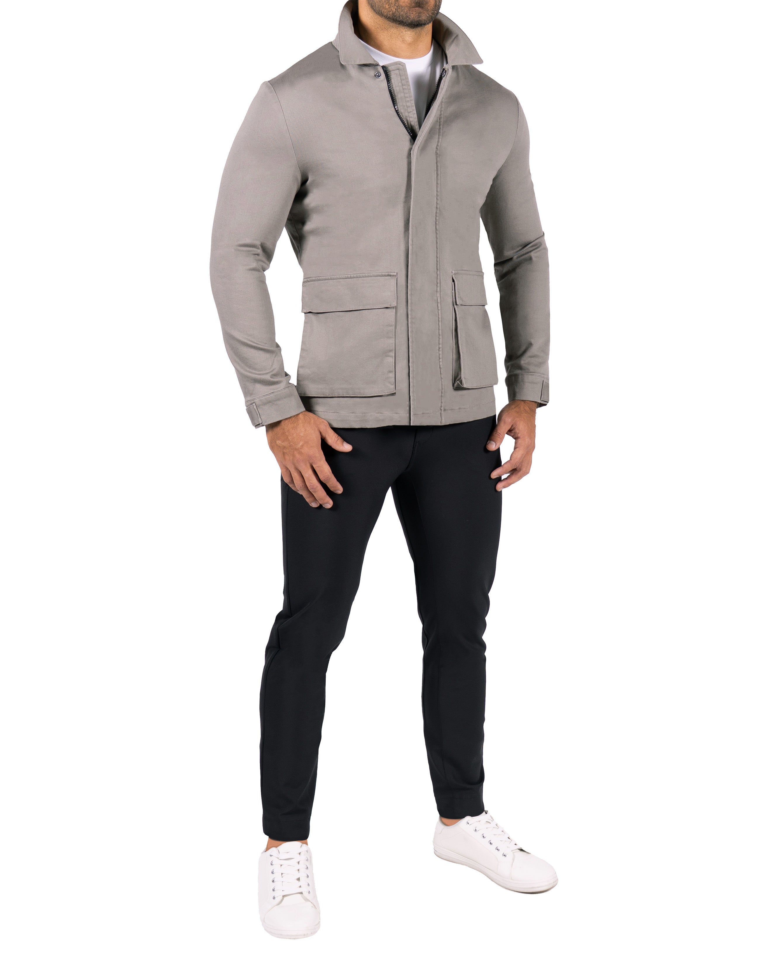 Utility Jacket - Stone Grey