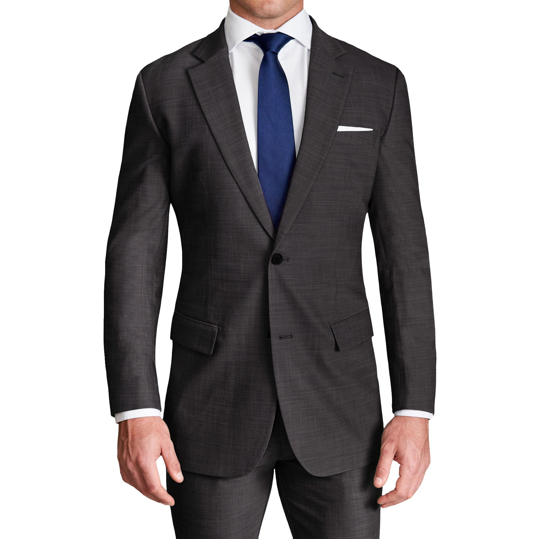 Athletic Fit Stretch Blazer - Heathered Charcoal