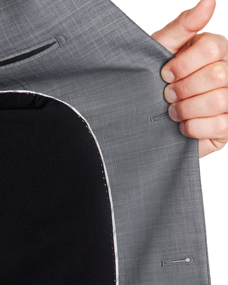 Athletic Fit Stretch Blazer - Heathered Grey