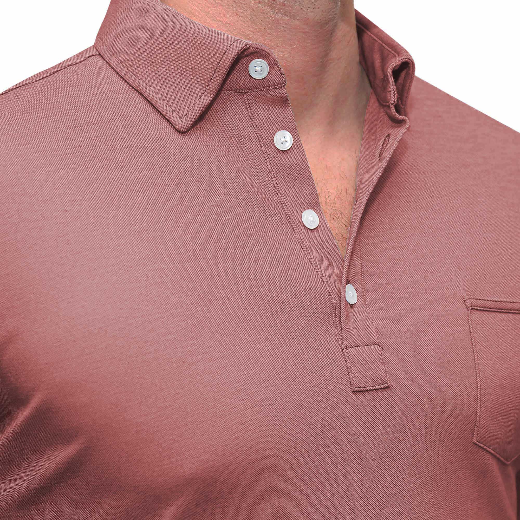 "The Avery" Maroon Pique Polo