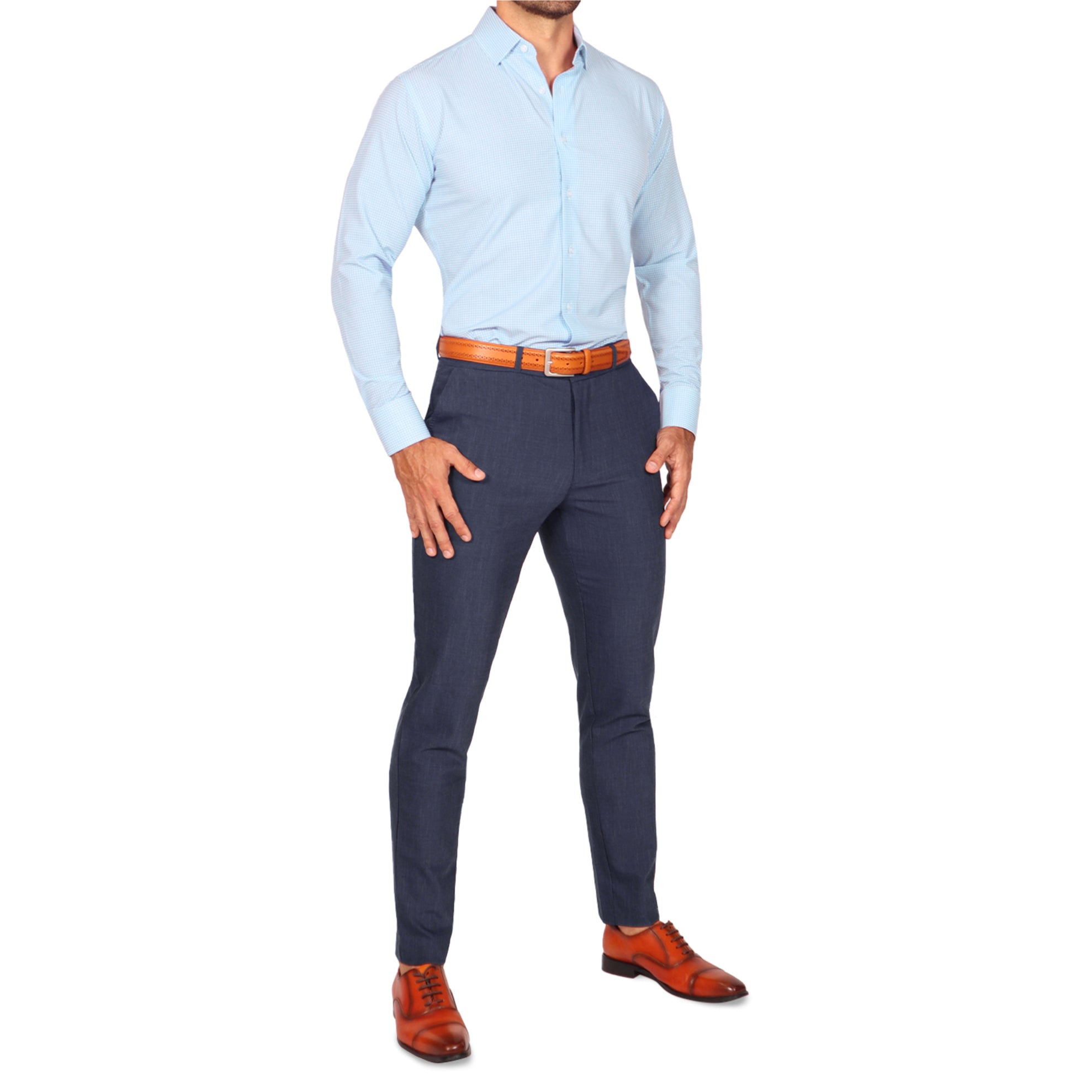 "The Nash" Baby Blue Gingham