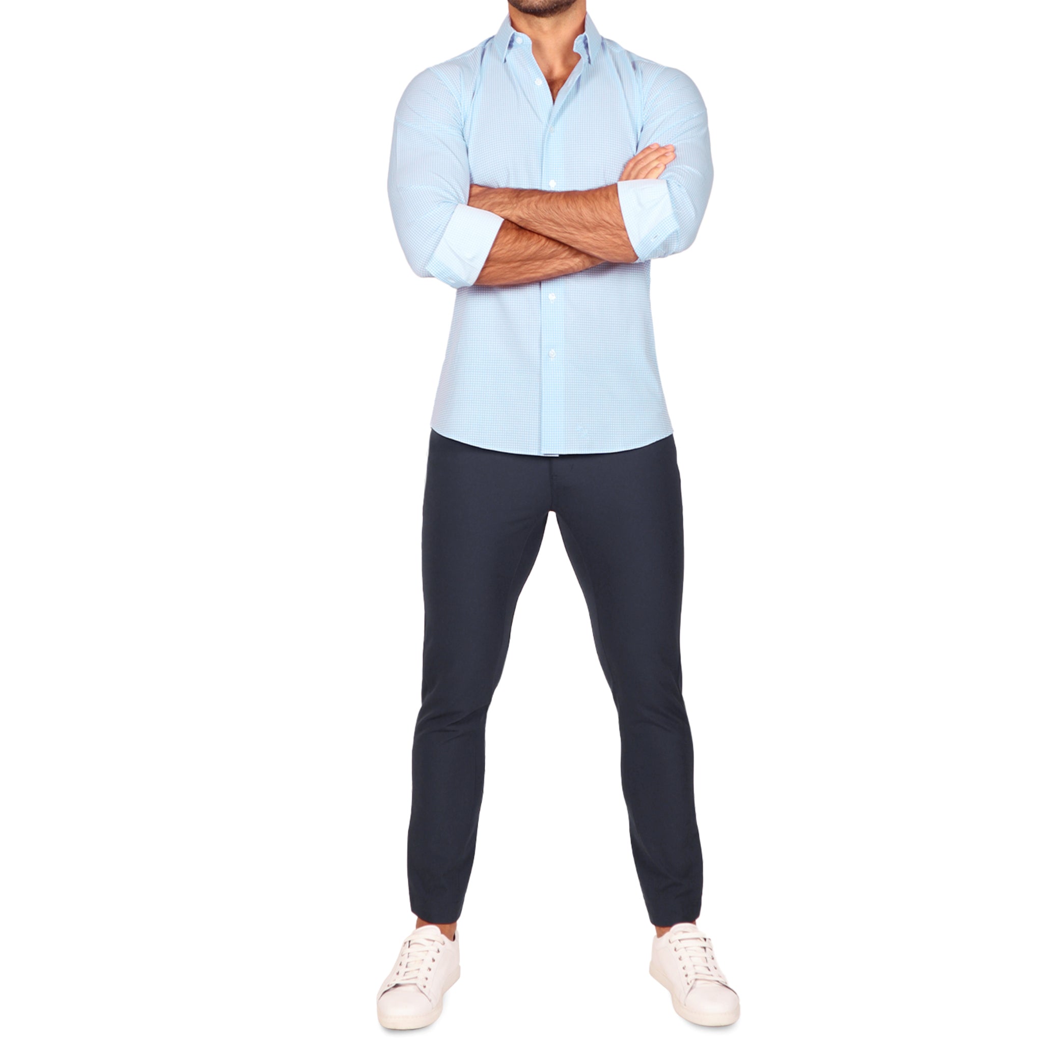 "The Nash" Baby Blue Gingham