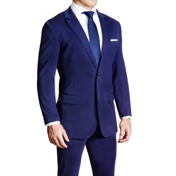 Athletic Fit Stretch Suit - Royal Blue - State and Liberty