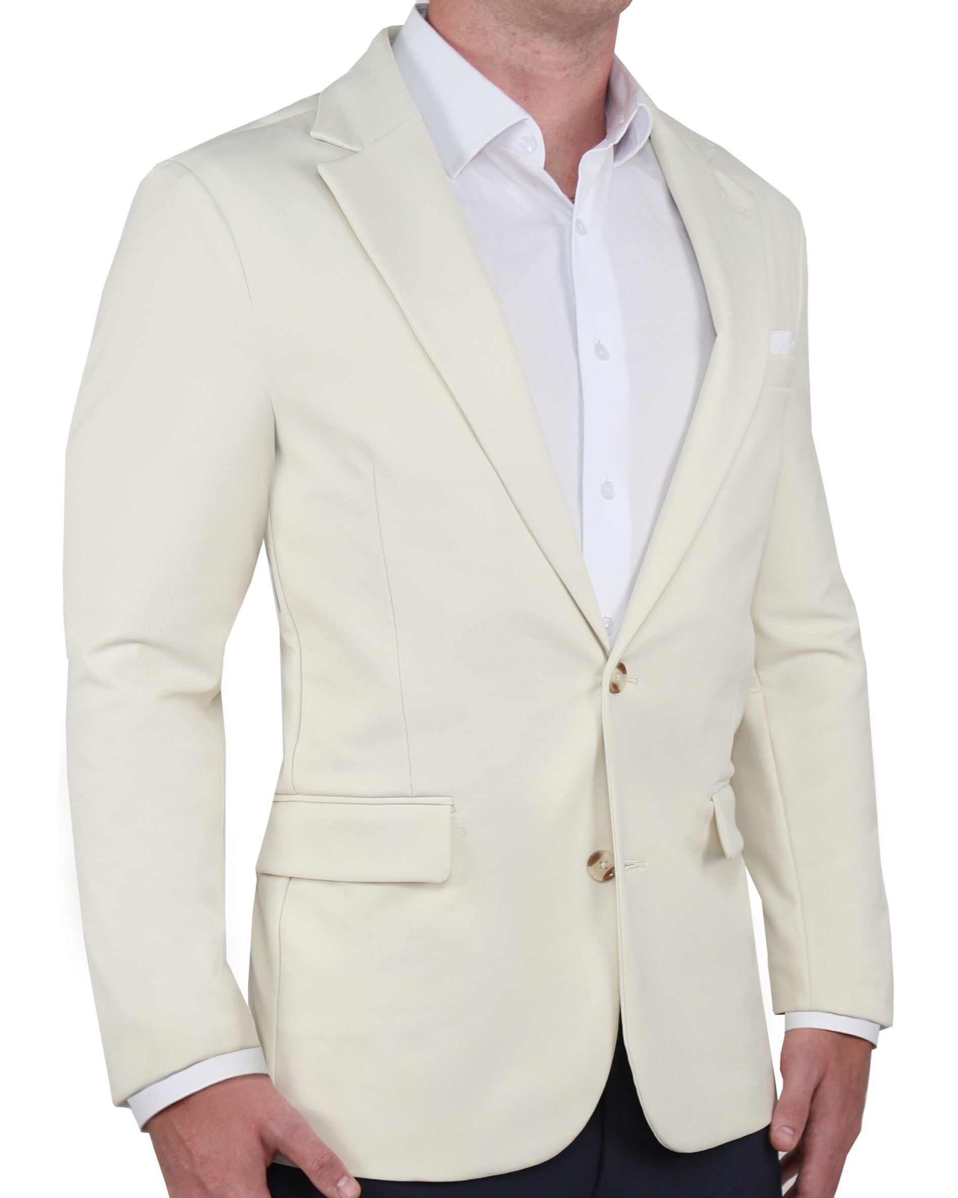 Tech Blazer - Cream
