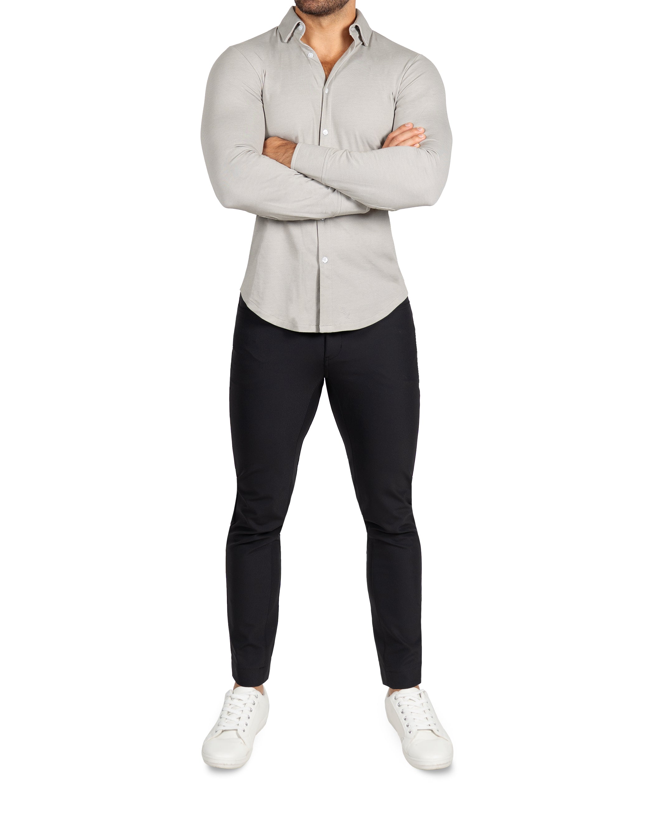 "The Omaha" Sandstone Pique Button Down