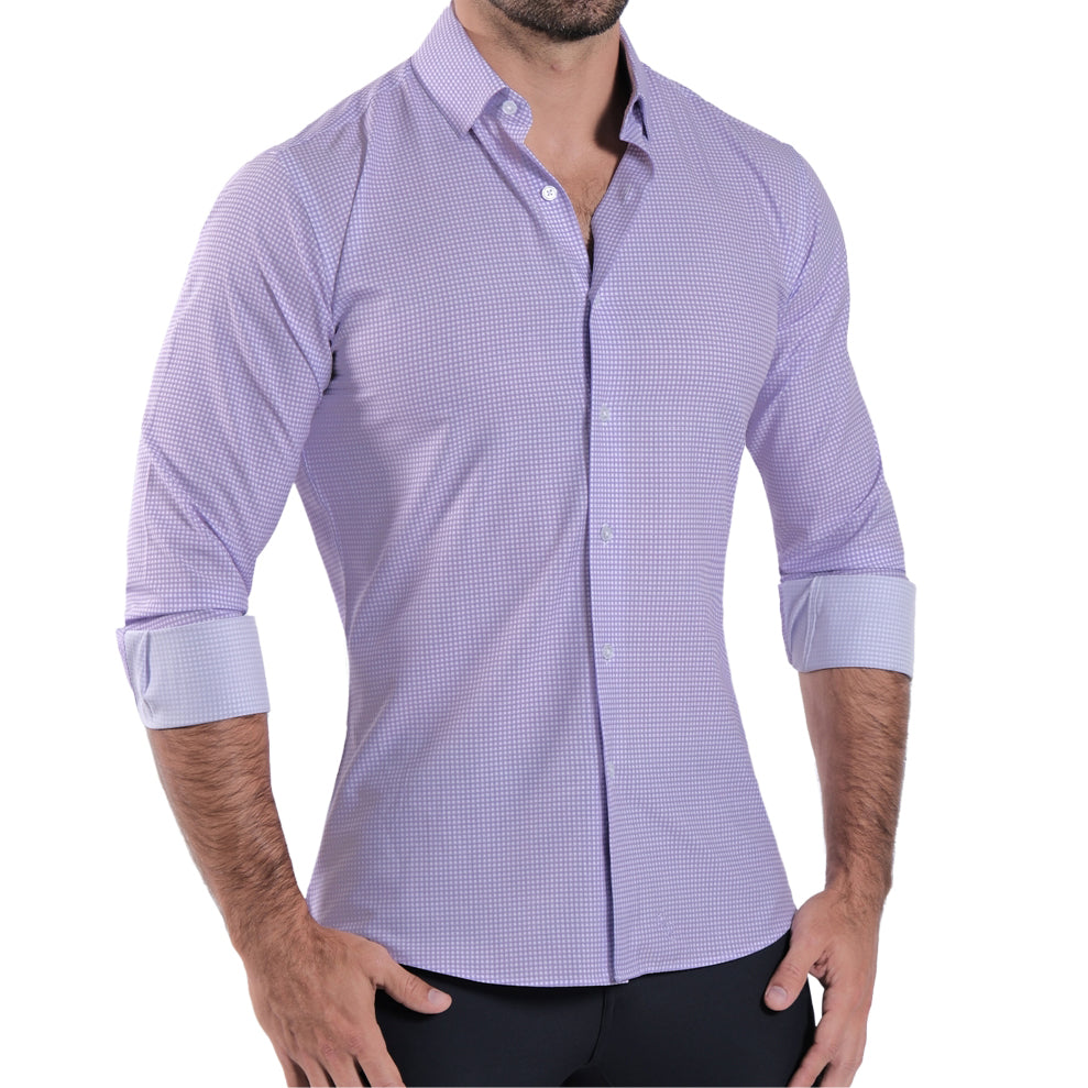 "The Valentine" Lilac Mini Check