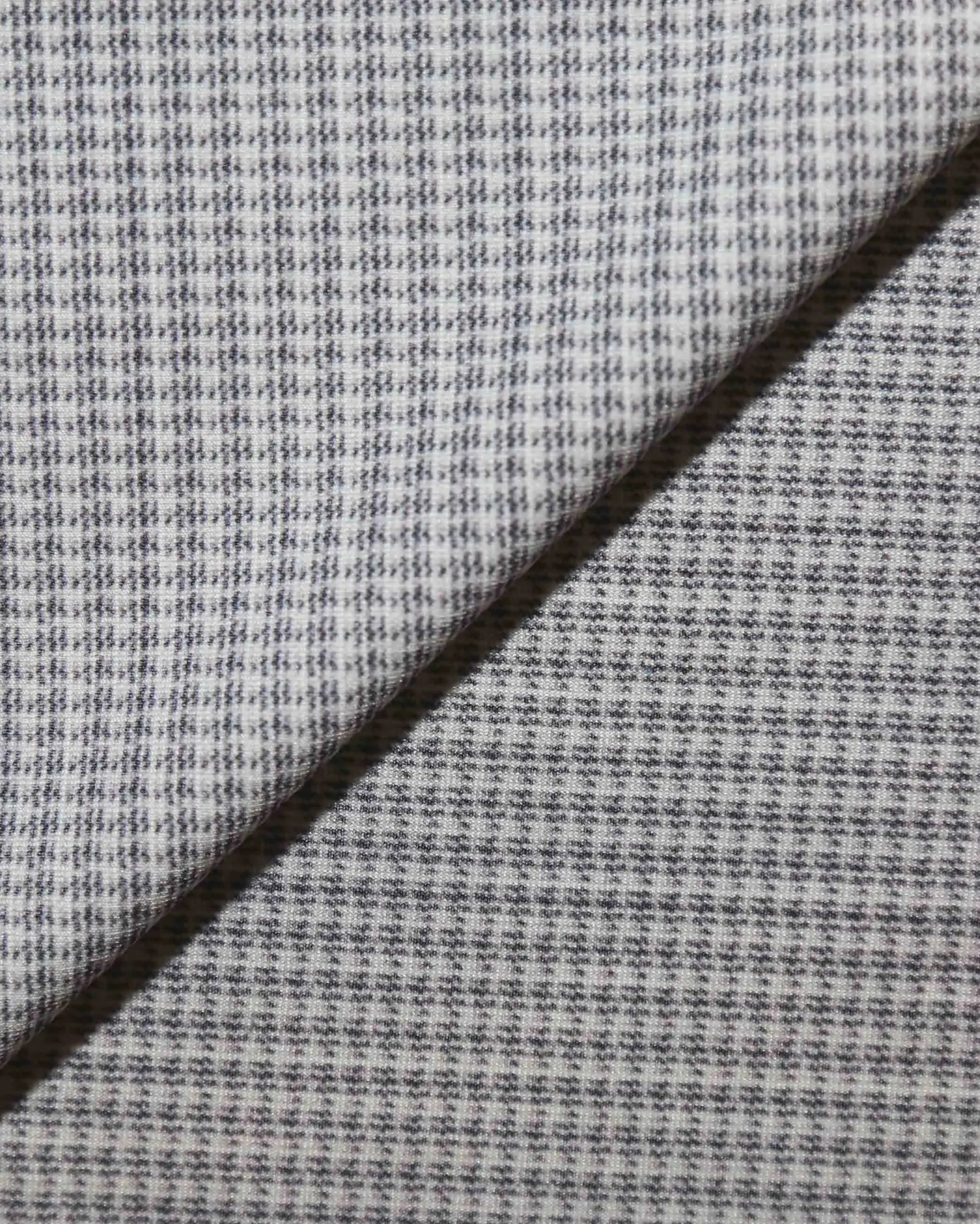 Athletic Fit Stretch Suit - Light Grey Microcheck