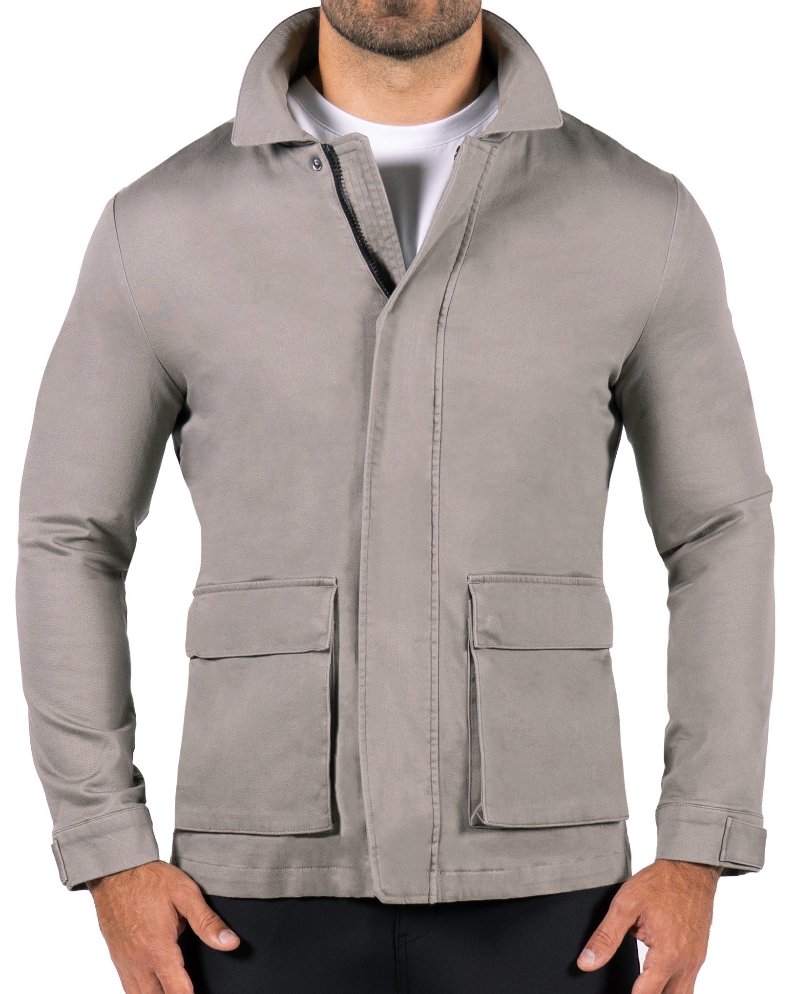 Utility Jacket - Stone Grey