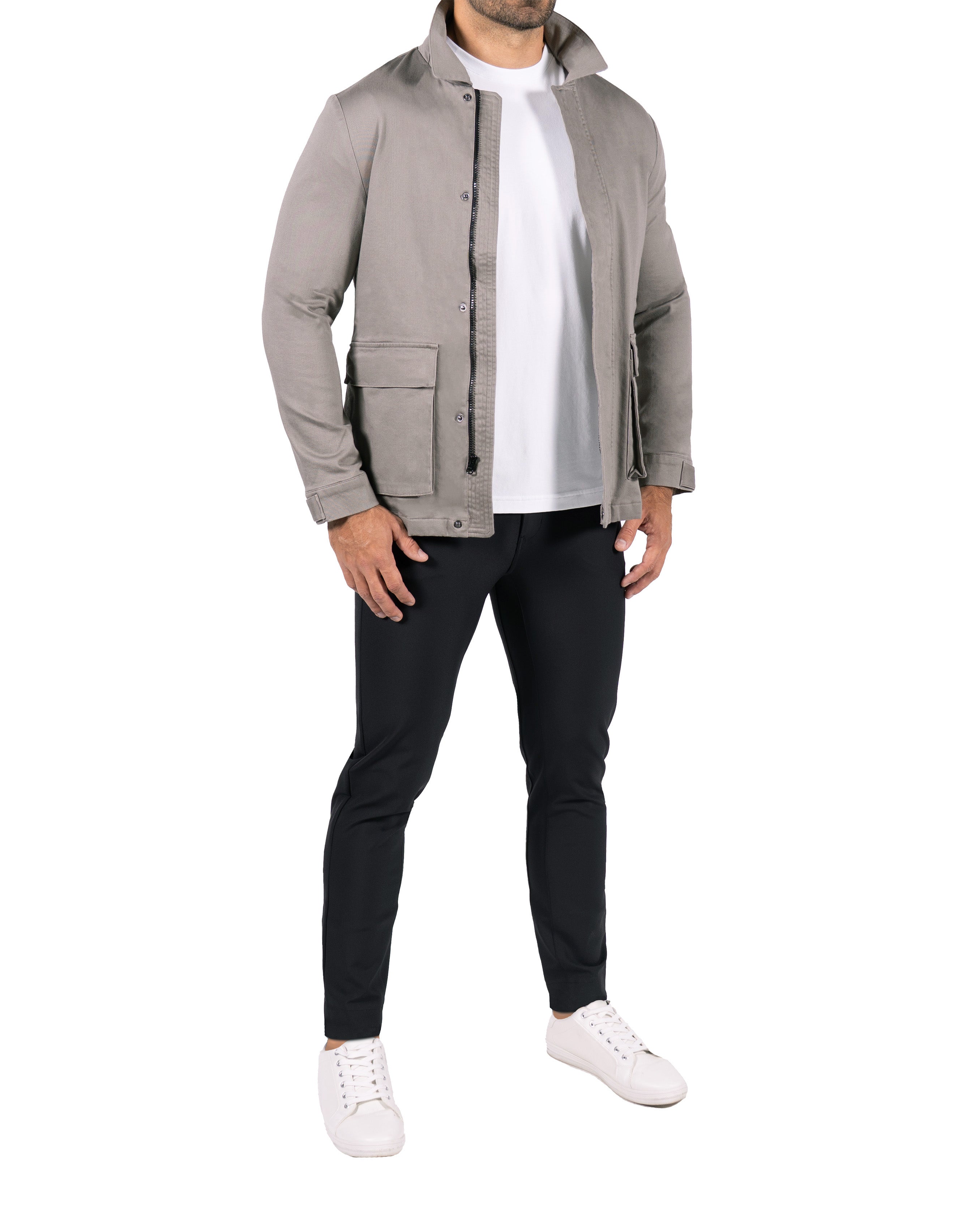 Utility Jacket - Stone Grey