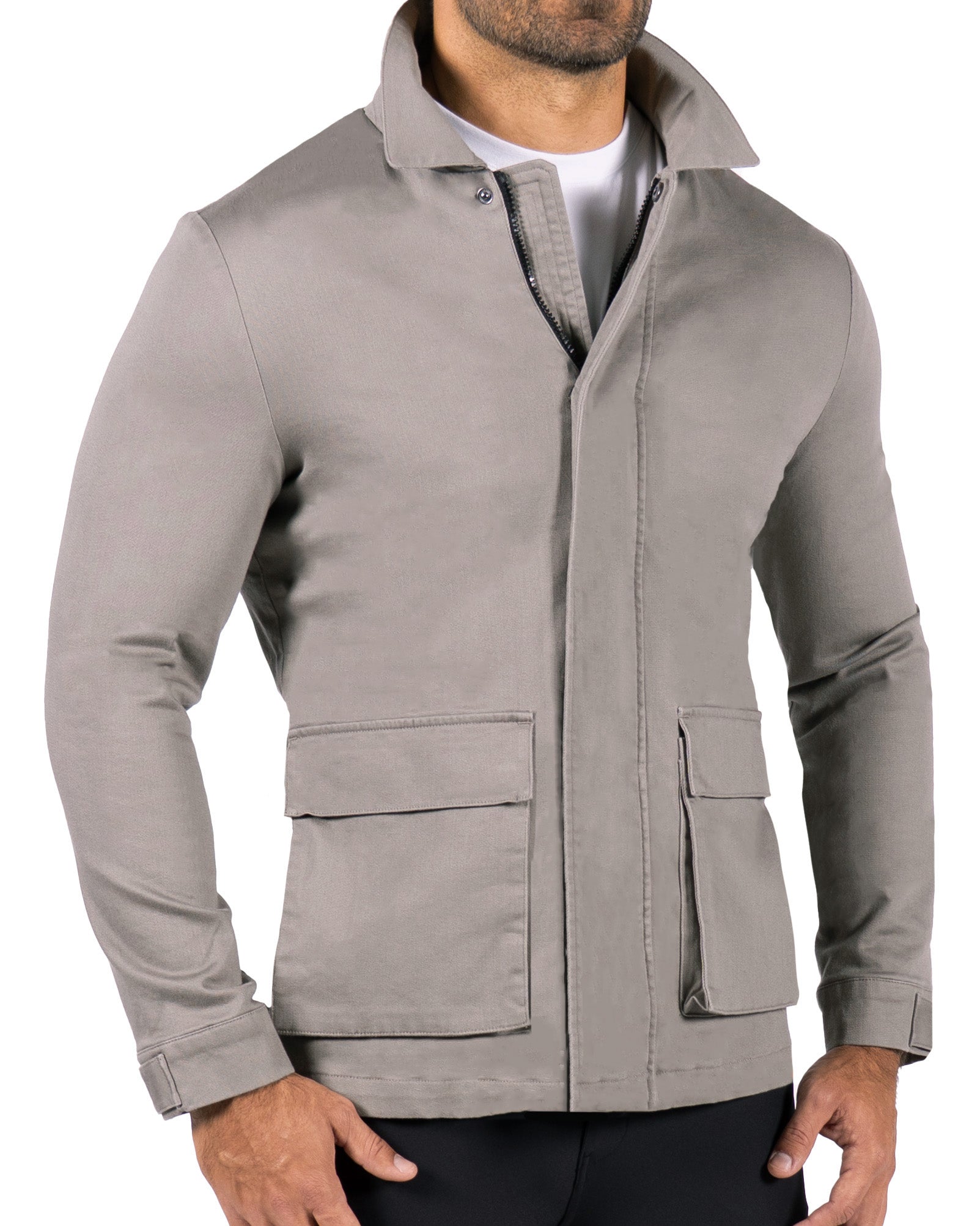 Utility Jacket - Stone Grey