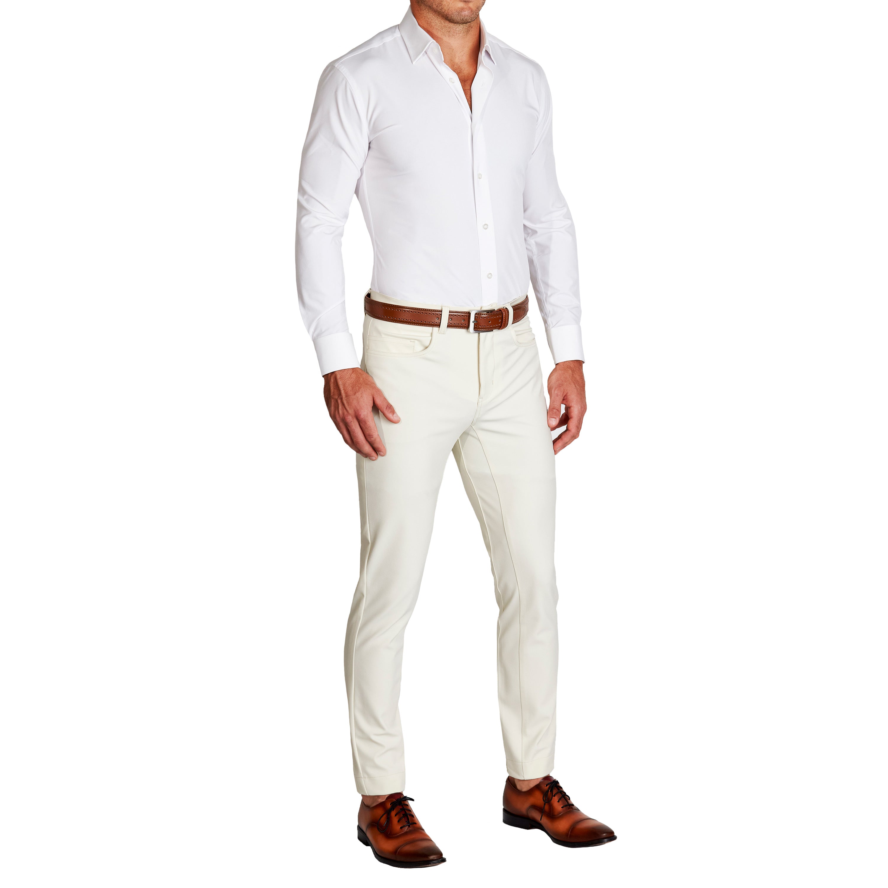 Athletic Fit Stretch Tech Chino - Light Khaki