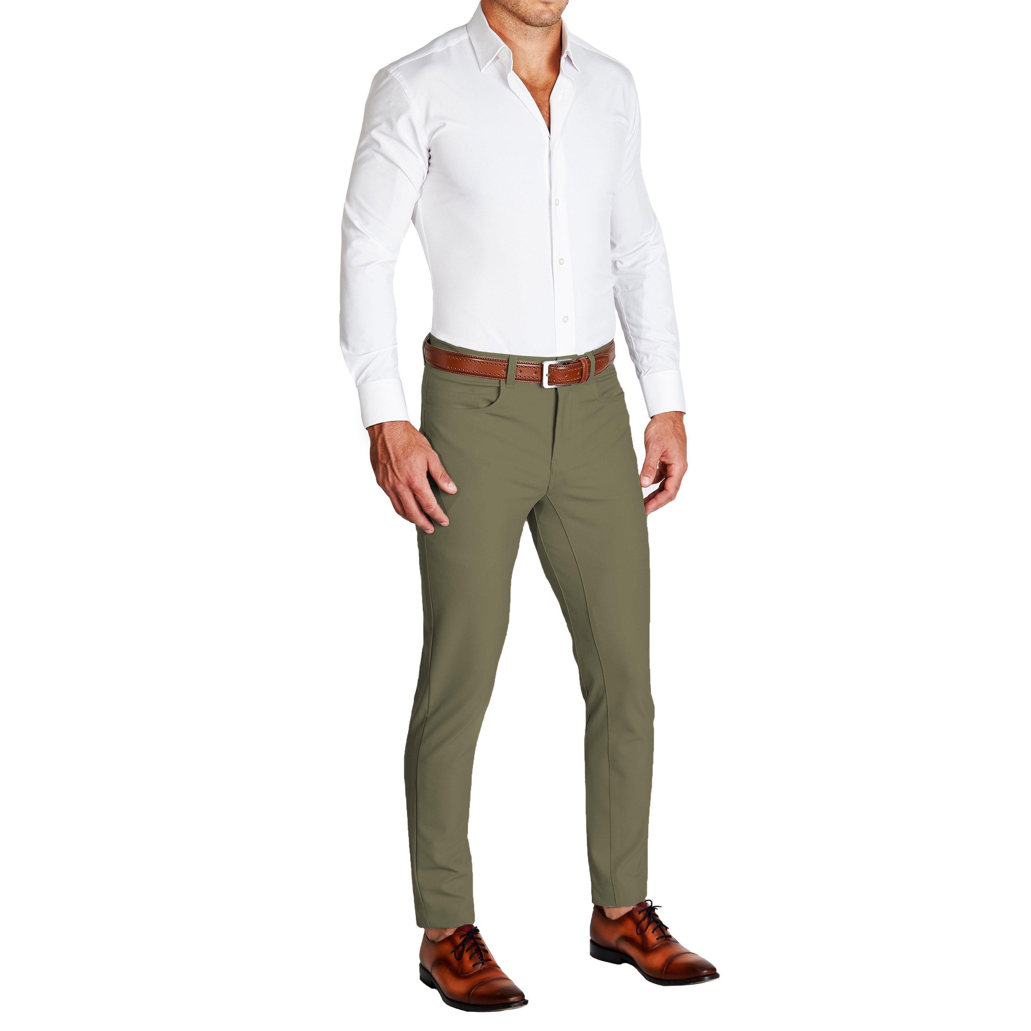 Athletic Fit Stretch Tech Chino - Olive