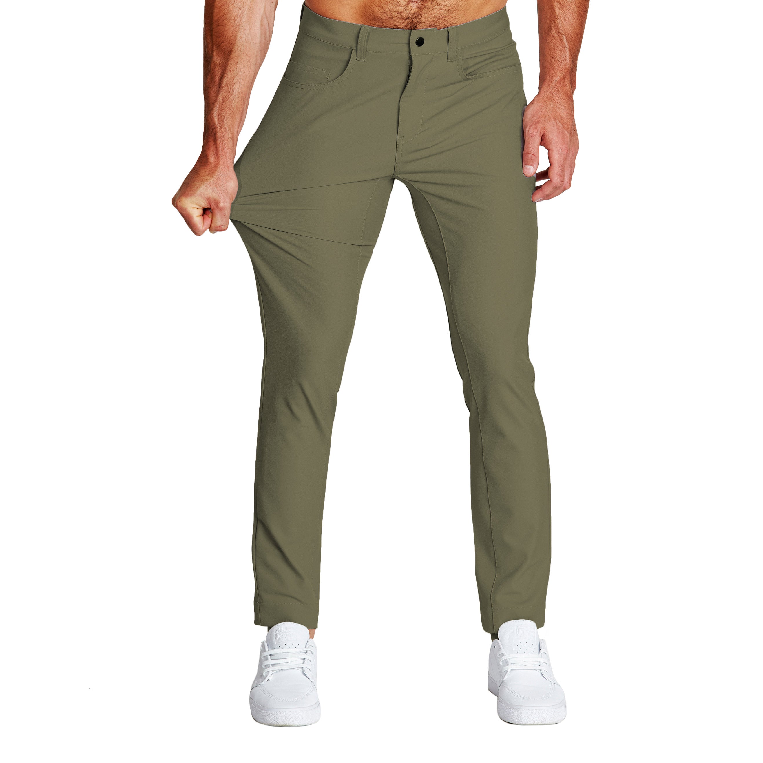 Athletic Fit Stretch Tech Chino - Olive