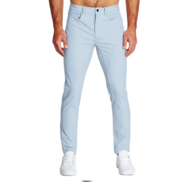 Athletic Fit Stretch Tech Chino - Light Blue