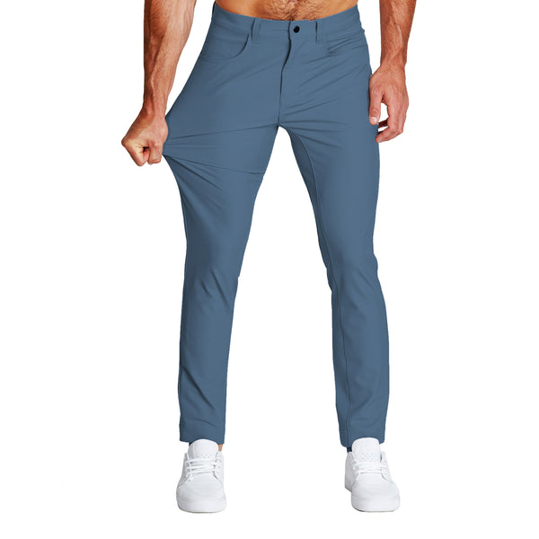 Athletic Fit Stretch Tech Chino - Slate Blue