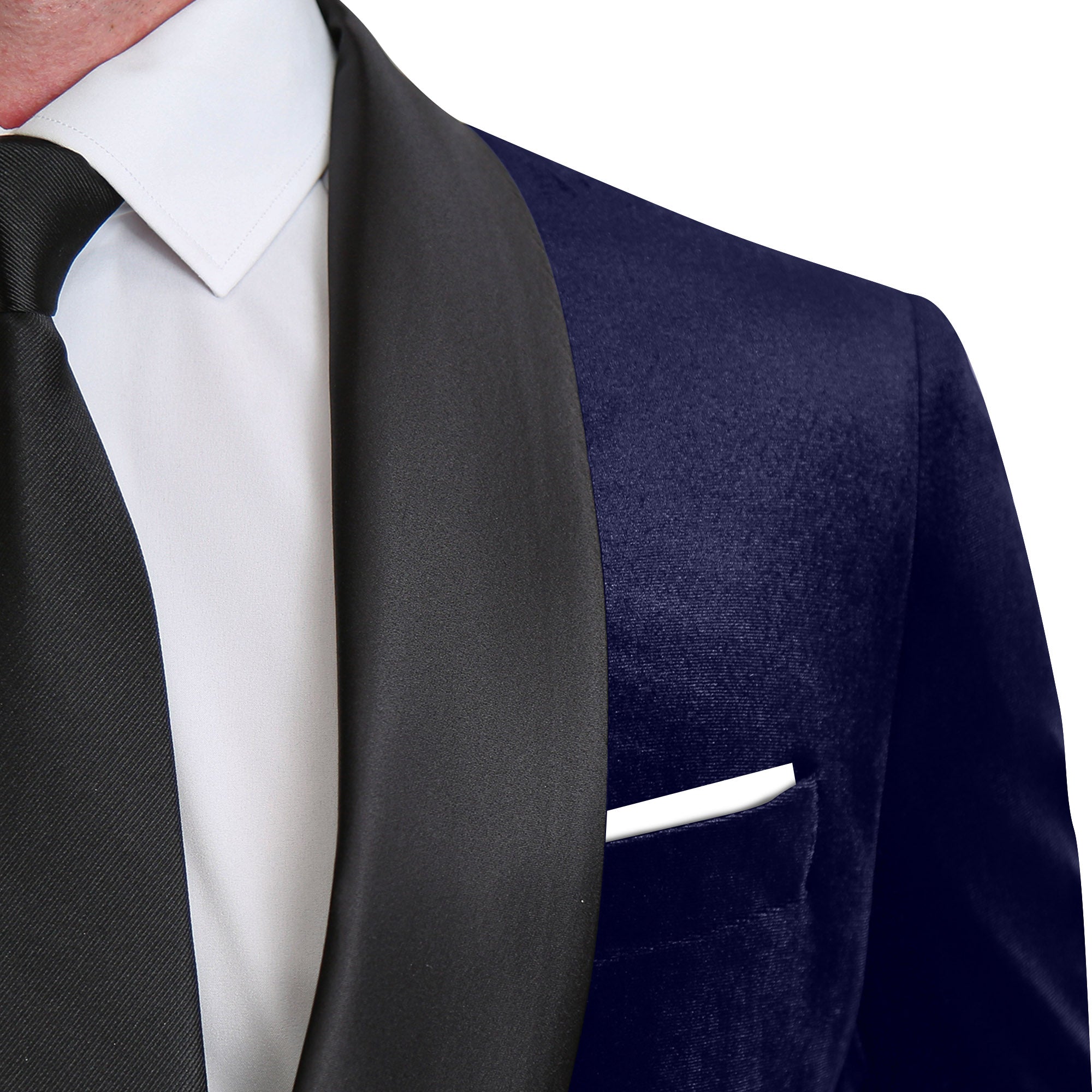 Tuxedo Jacket - Navy Velvet