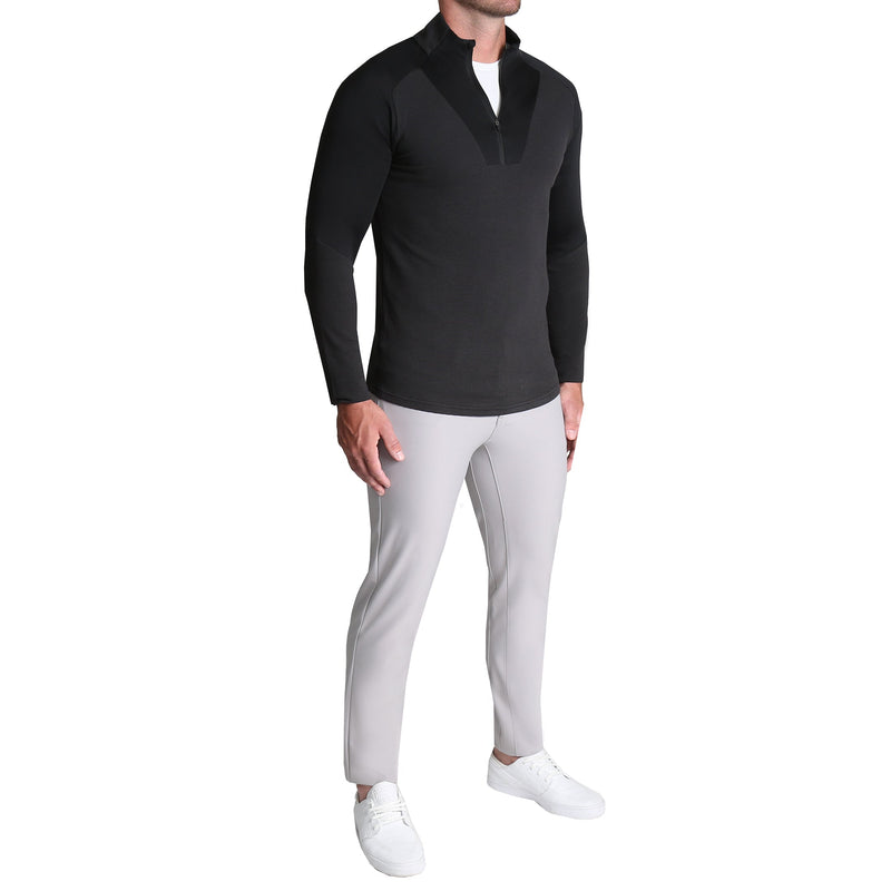 Performance Raglan Sleeve Quarter-Zip Athletic Pullover