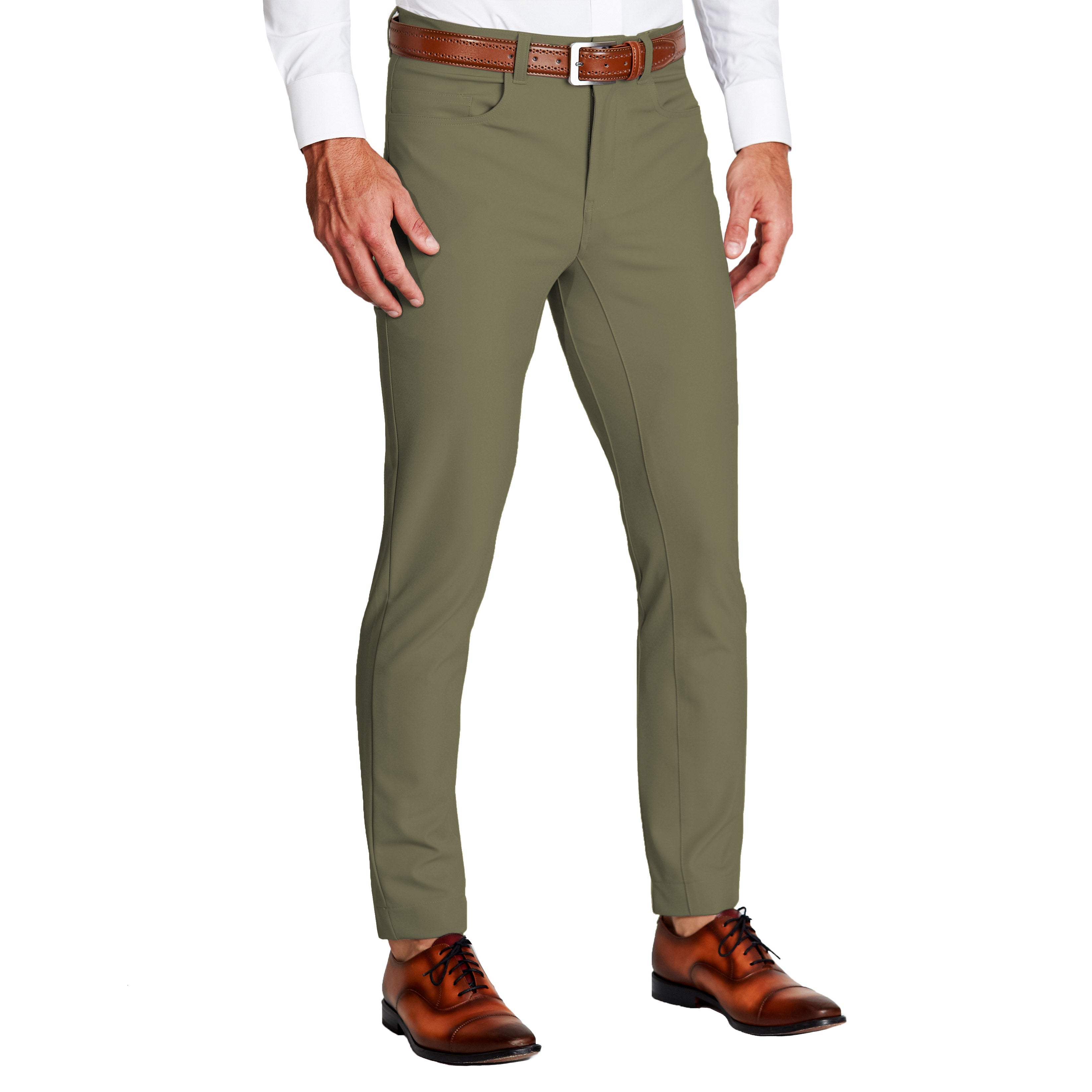 Athletic Fit Stretch Tech Chino - Olive