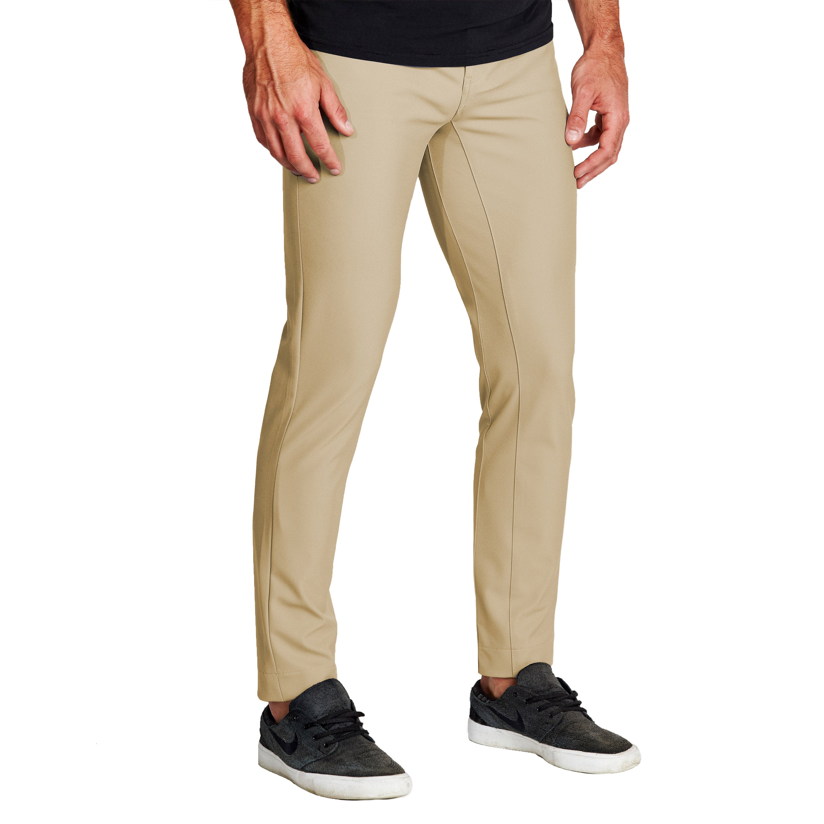 Athletic Fit Stretch Tech Chino - Mid Khaki