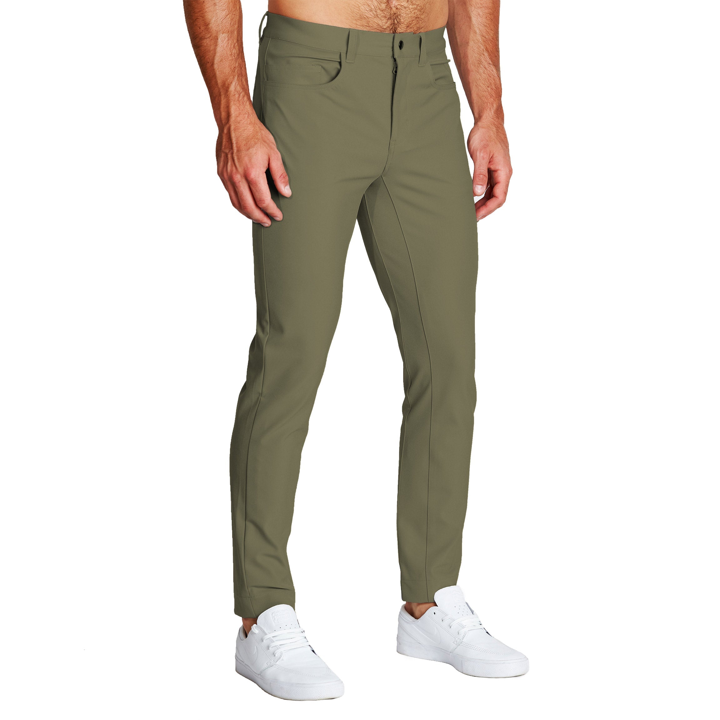 Athletic Fit Stretch Tech Chino - Olive