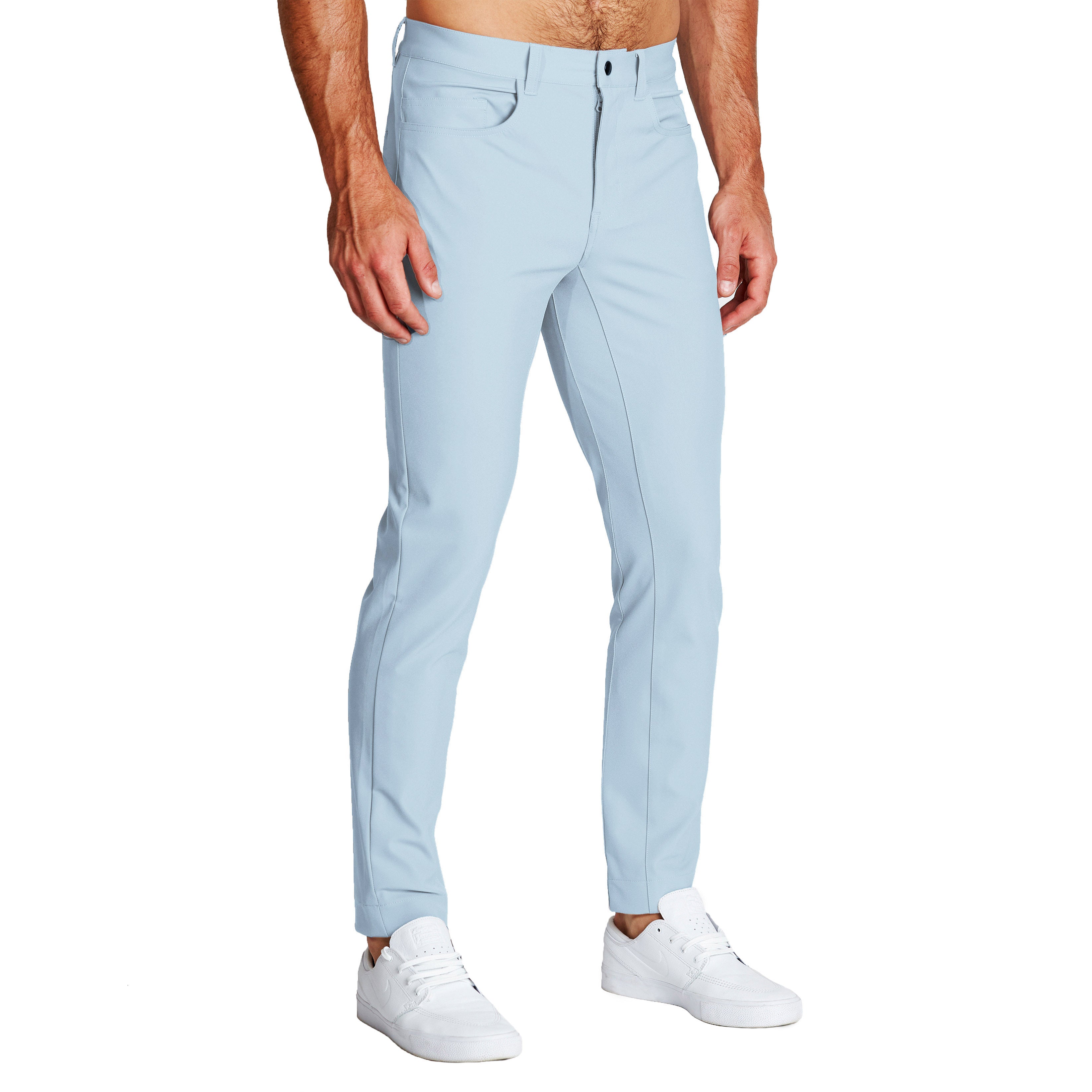 Athletic Fit Stretch Tech Chino - Light Blue