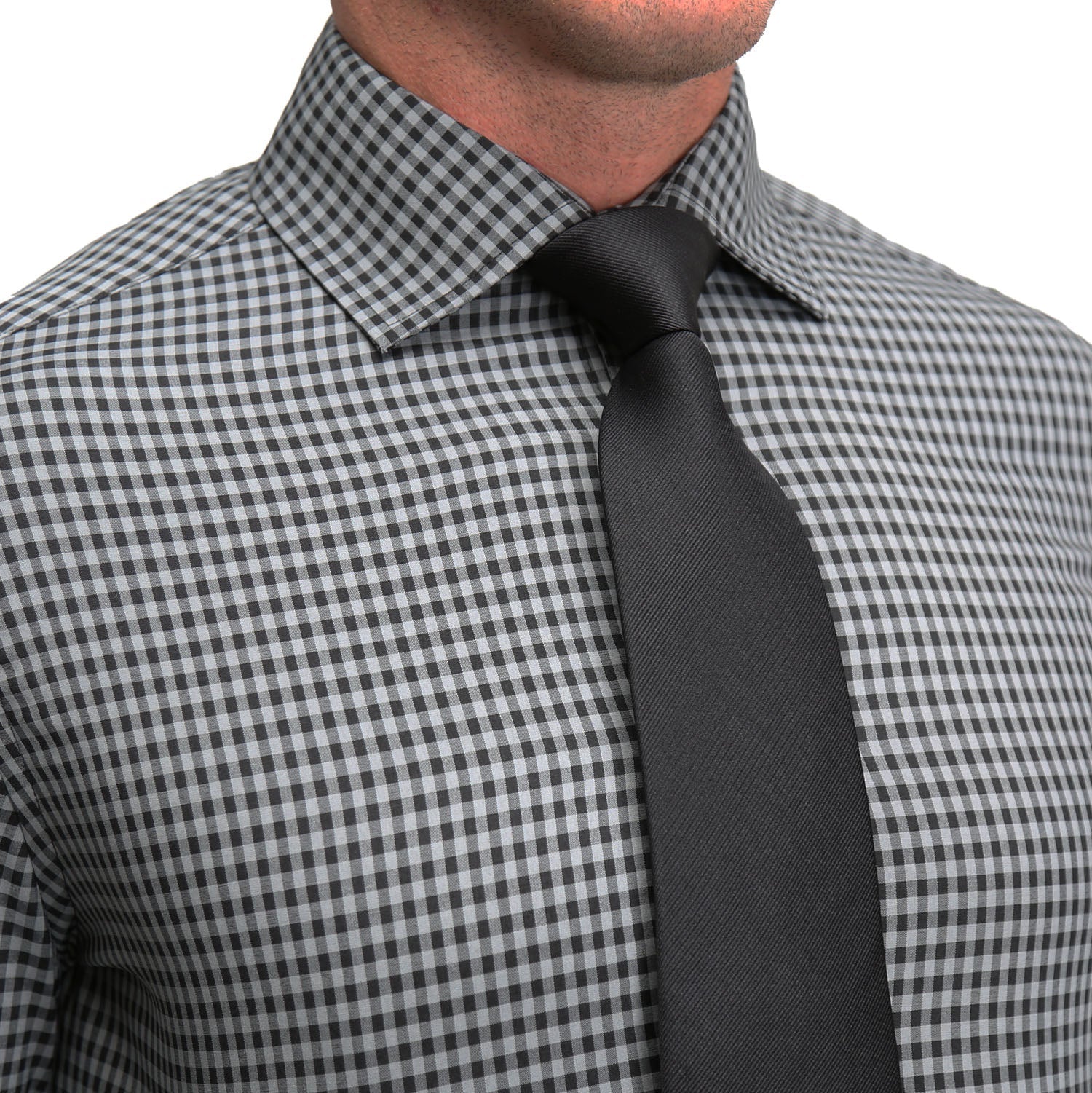 "The Bryson" Dark Grey and Black Gingham