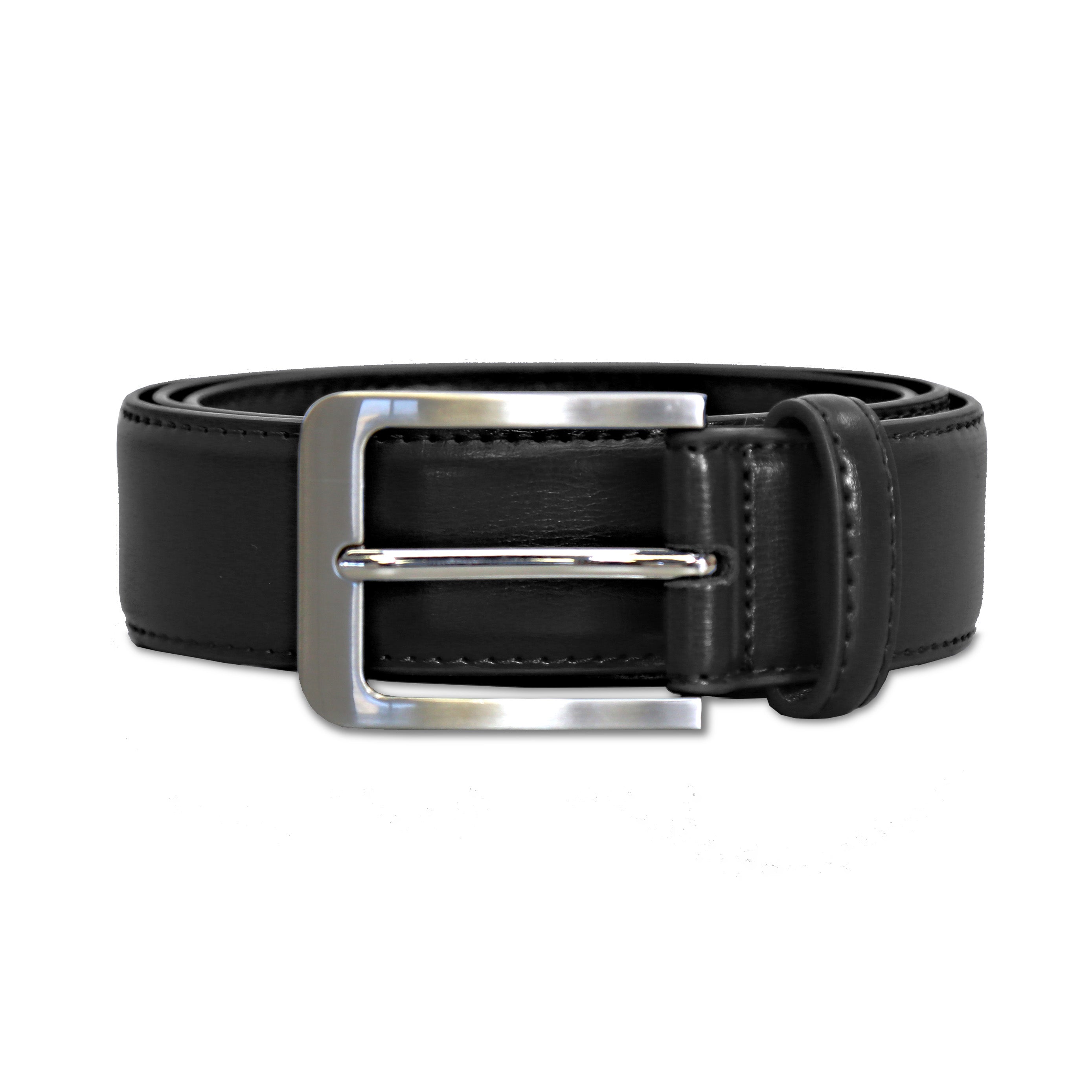 Solid Leather Belt - Black