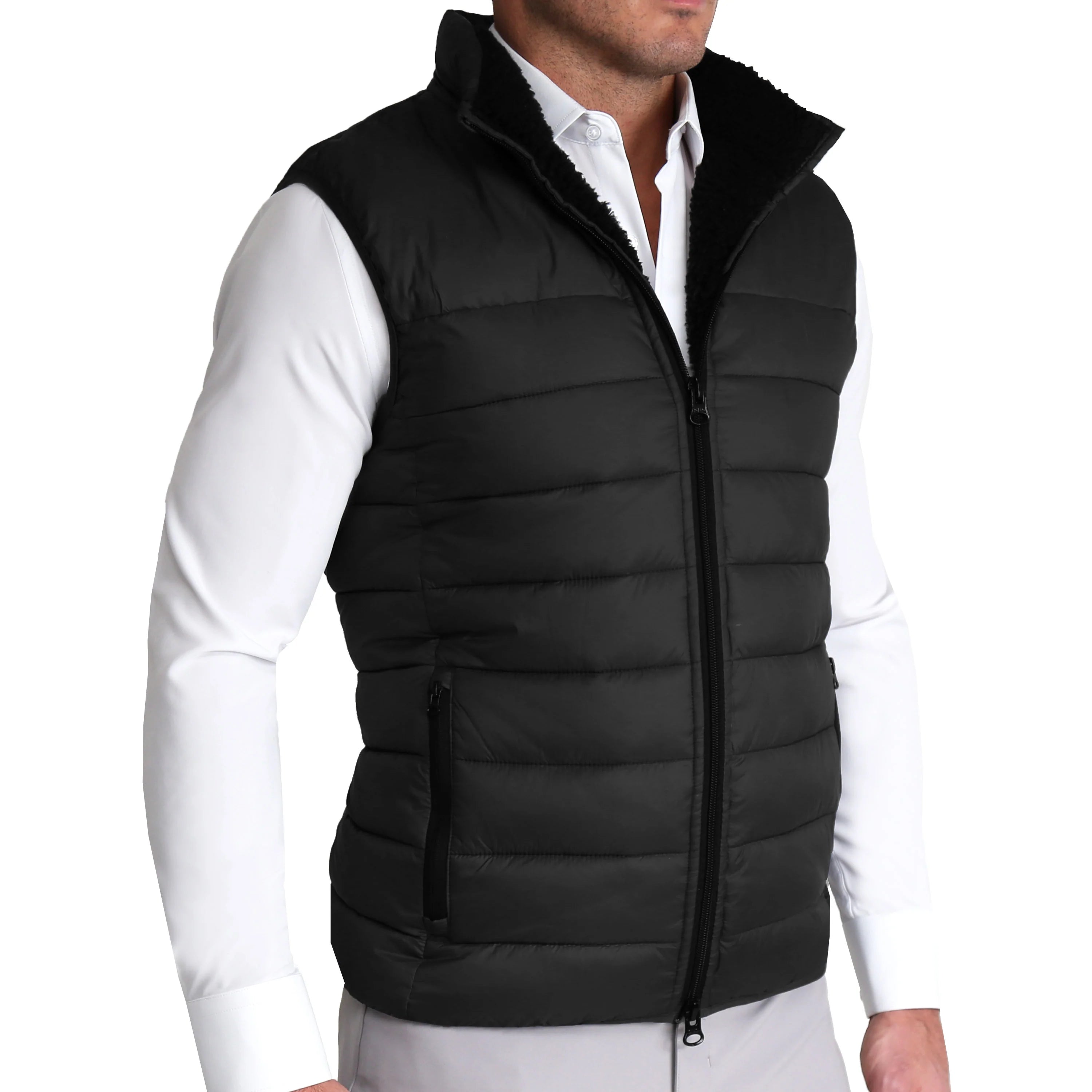 Down Puffer Vest - Black