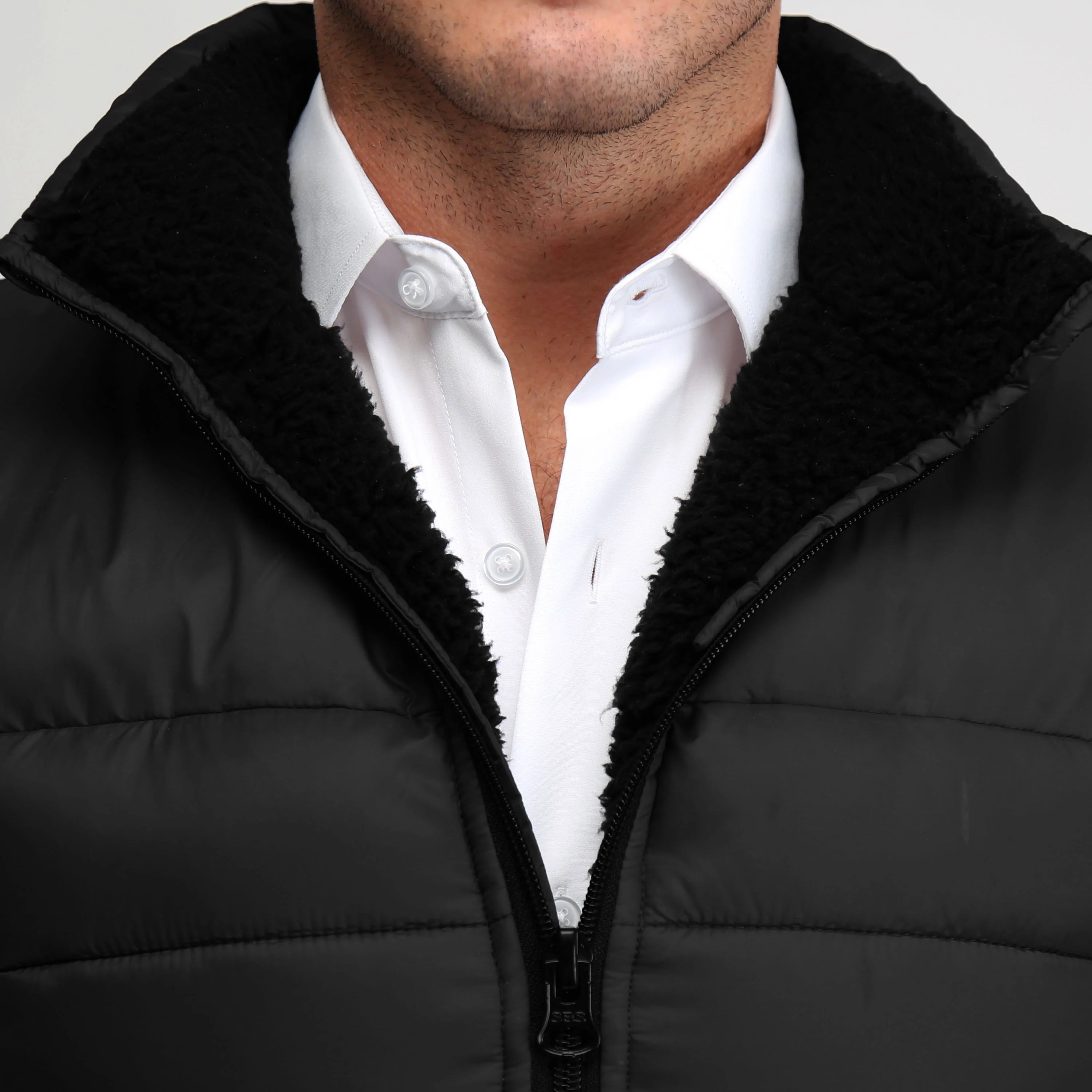 Down Puffer Vest - Black