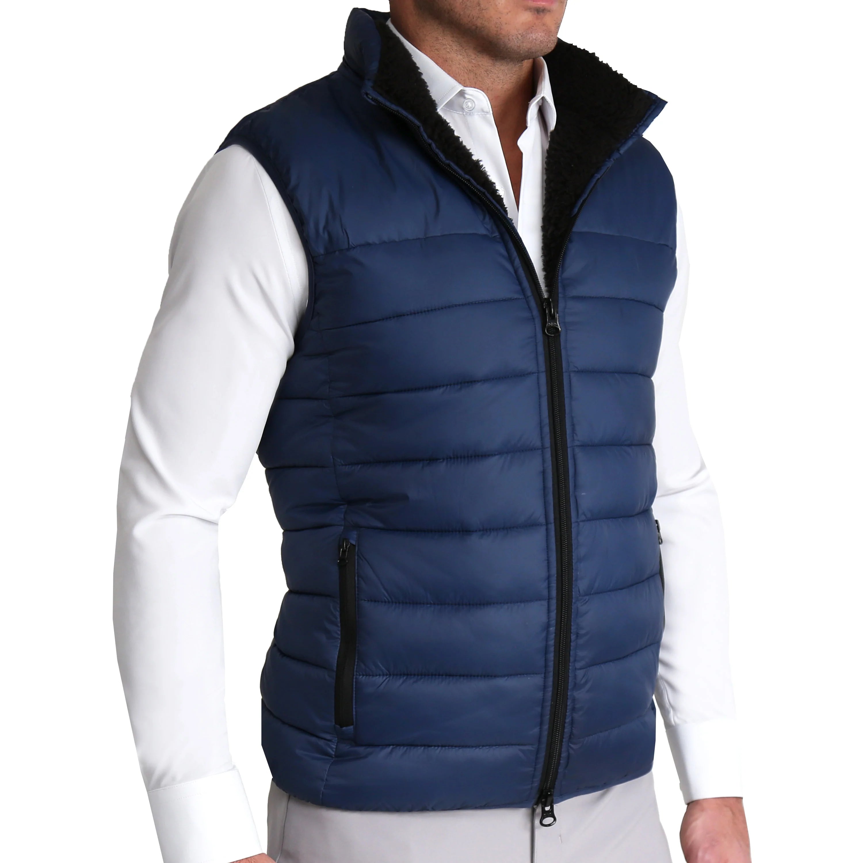 Navy puffer outlet vest mens