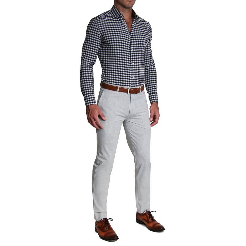 "The Irving" Navy and Purple Big Check
