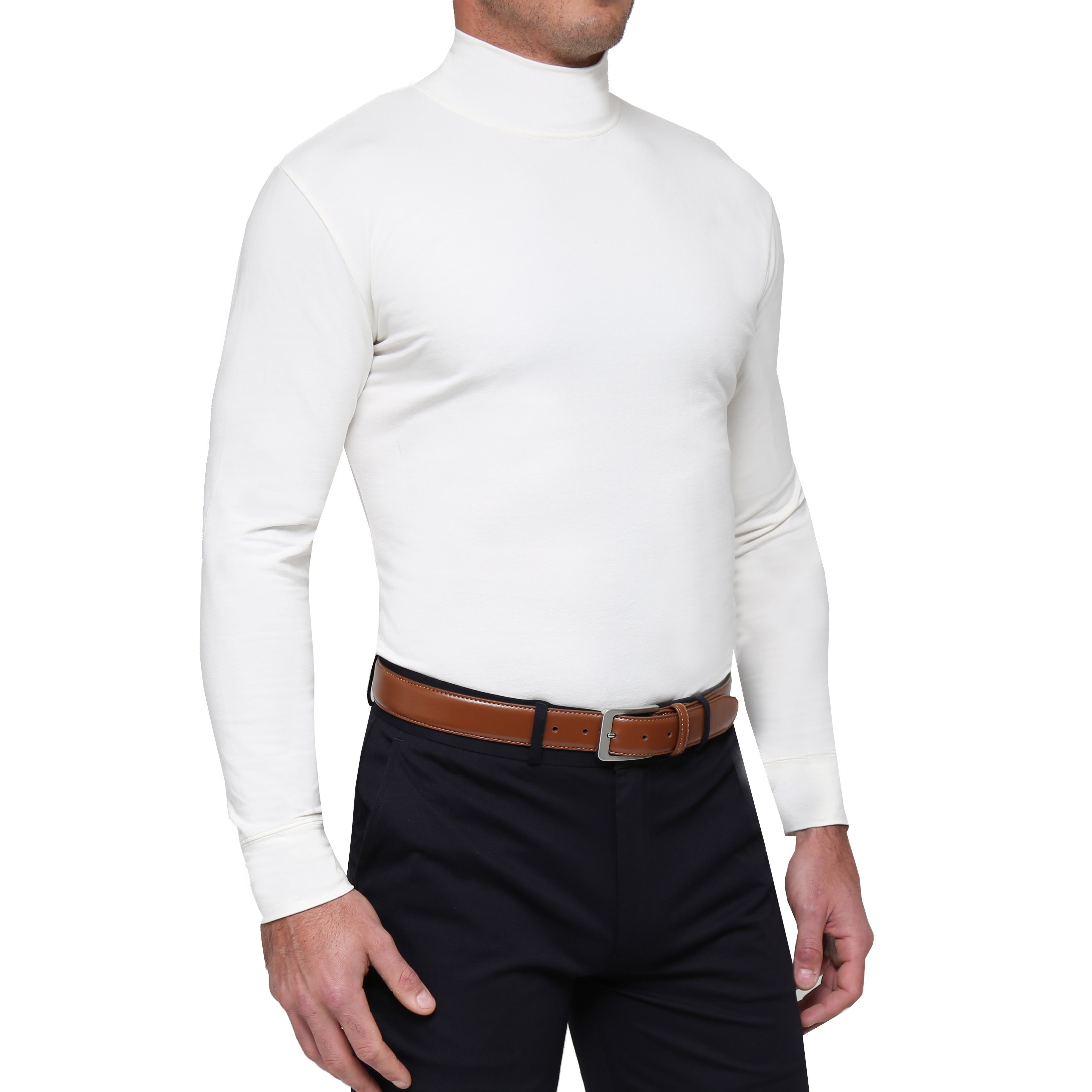 Mock Turtleneck - Cream