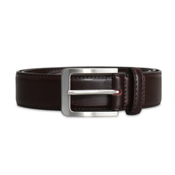 Solid Leather Belt - Dark Brown
