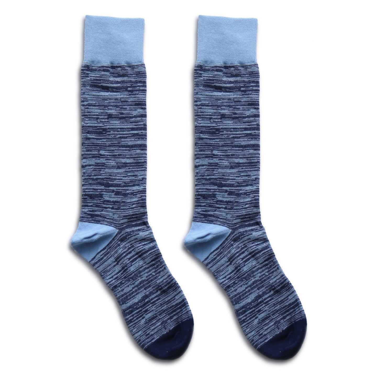 Marled Navy Dress Socks