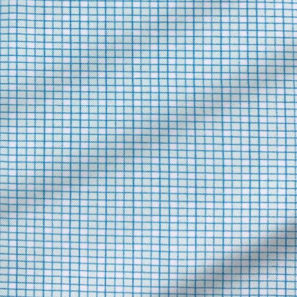 "The Atlas" Mint, Blue, & White Mini Check