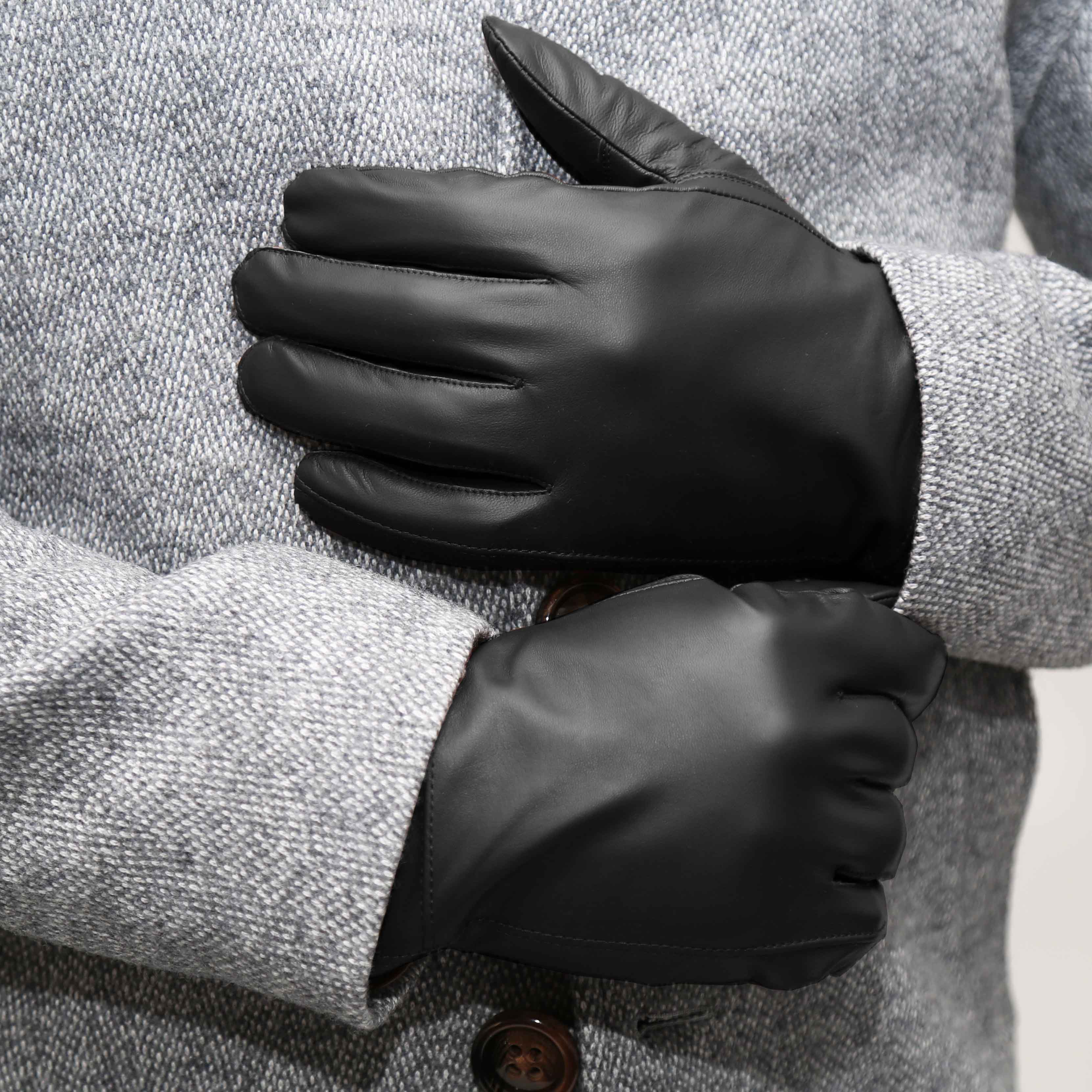 Leather Gloves - Black