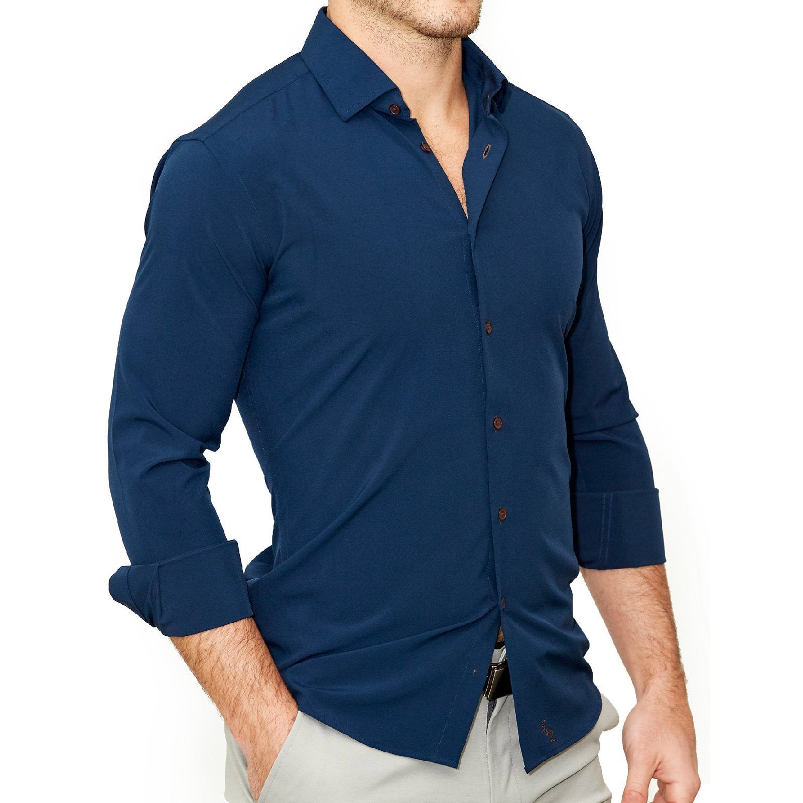 The Howard Solid Navy - Classic Fit