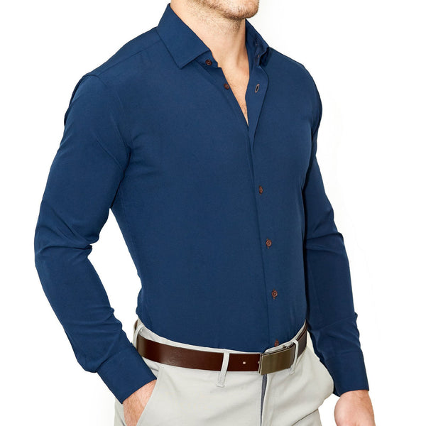 The Howard Solid Navy - Classic Fit