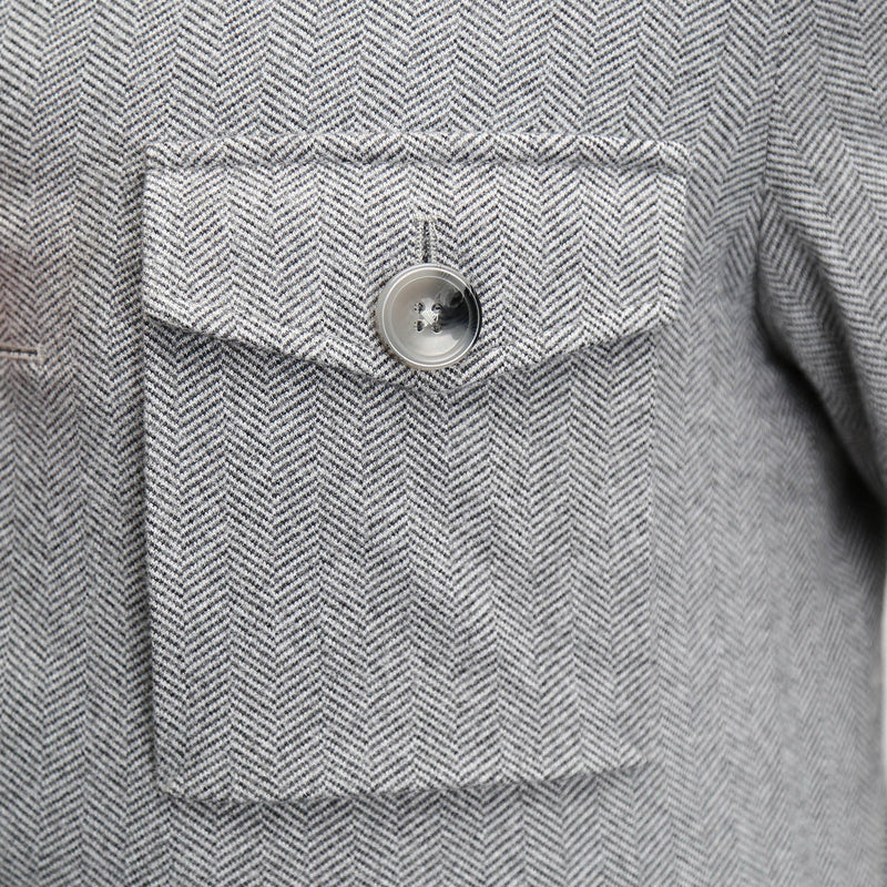 Field Jacket - Grey Herringbone