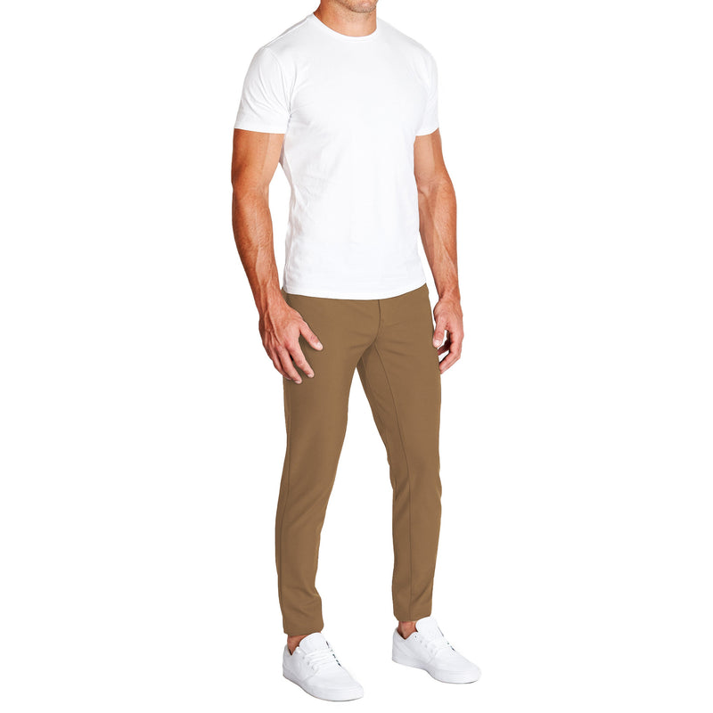 Athletic Fit Stretch Tech Chino - Light Brown