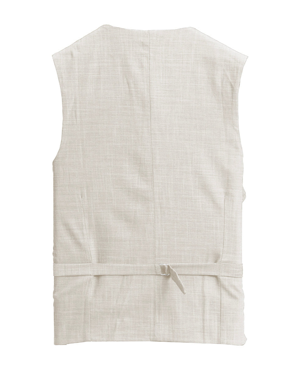 Athletic Fit Stretch Suit Vest - Lightweight Heathered Bamboo