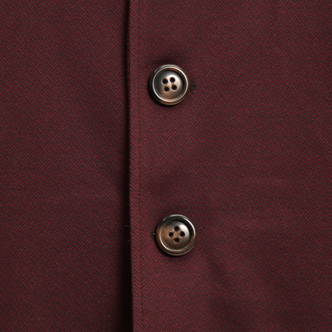 Maroon Herringbone Overcoat