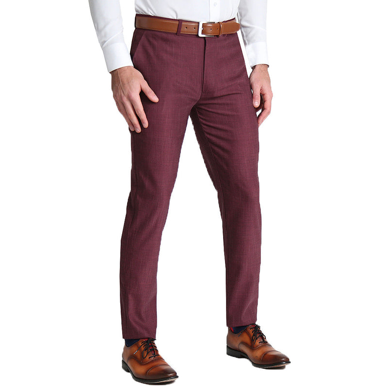 Senita Athletics Solid Maroon Burgundy Active Pants Size S - 51% off