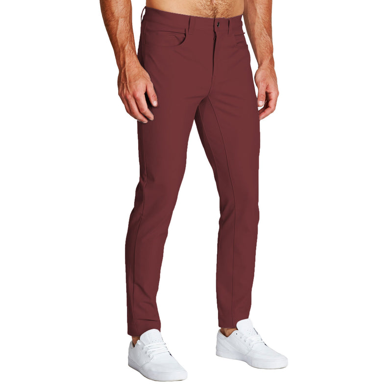 Athletic Fit Stretch Tech Chino - Maroon