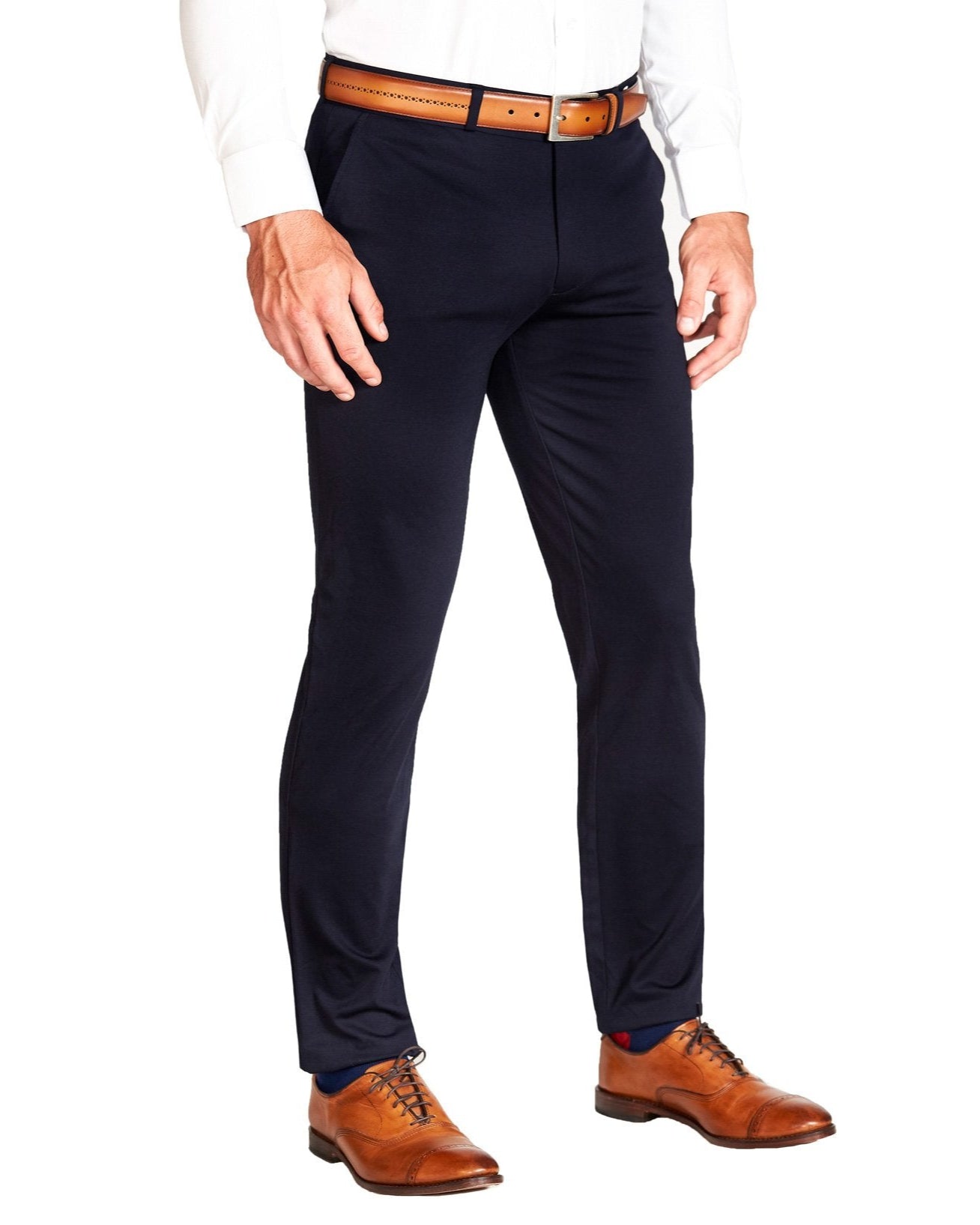 Athletic Fit Stretch Suit - Navy