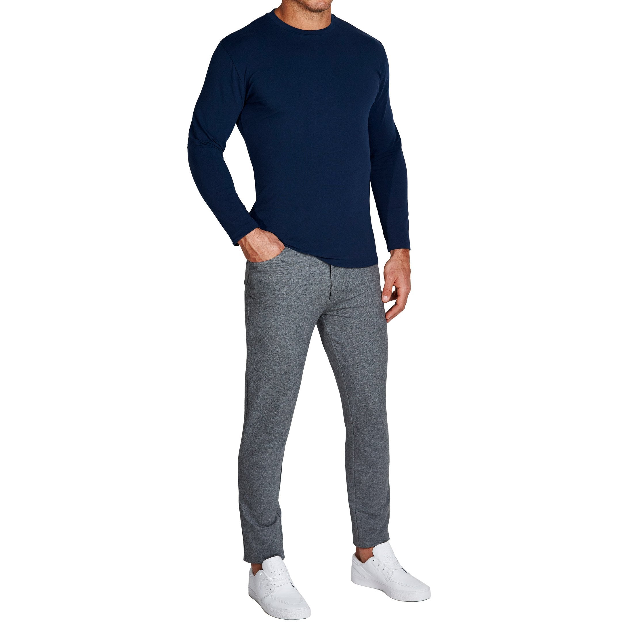 "The Ridgefield" Navy Long Sleeve Crewneck