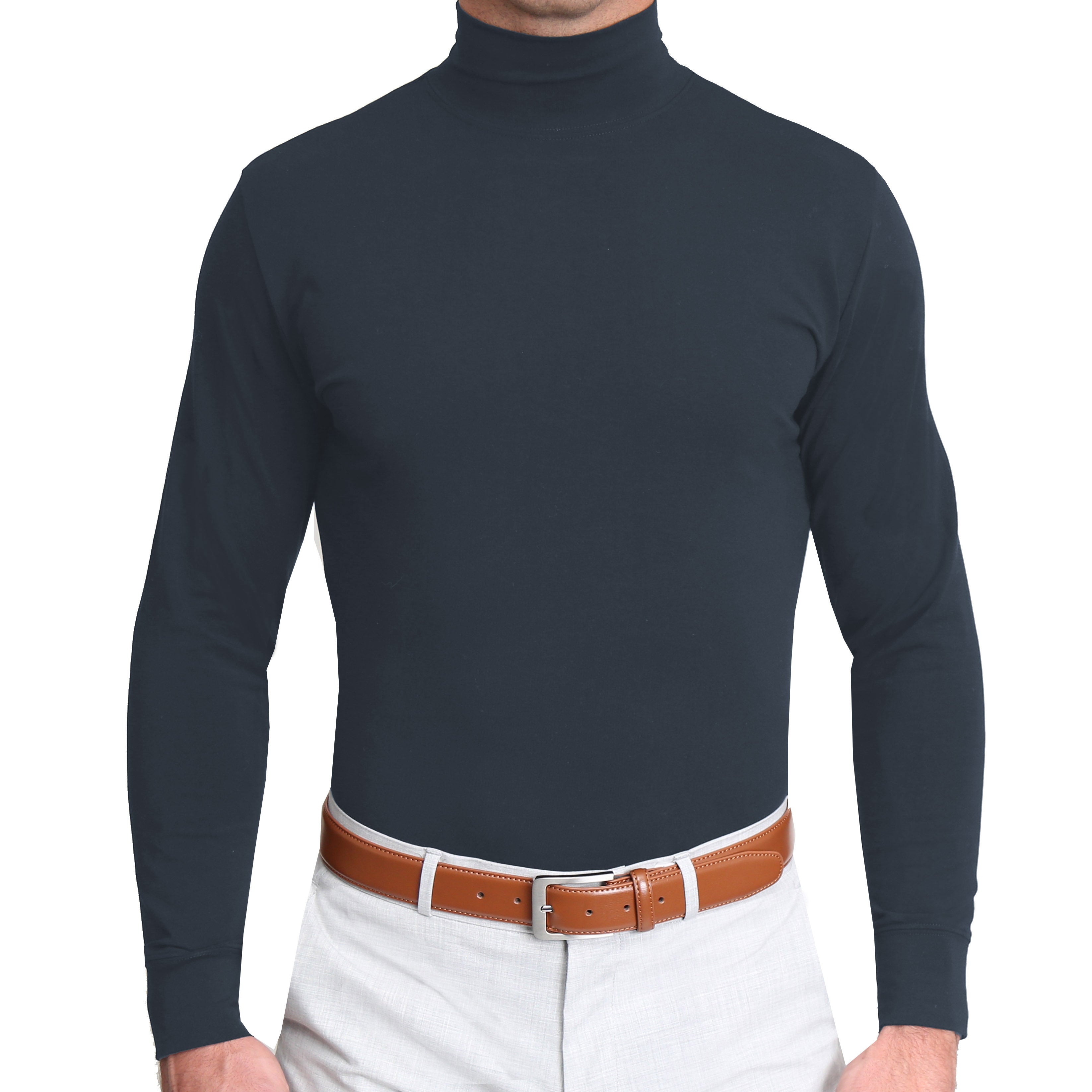 Mock Turtleneck - Navy