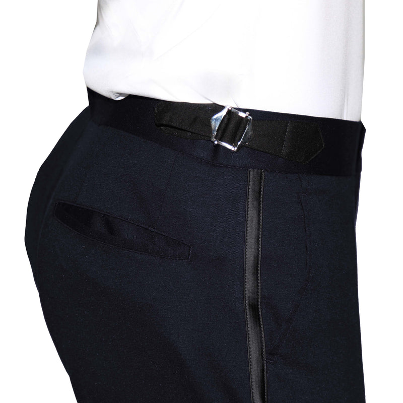 Athletic Fit Stretch Tuxedo Pants - Solid Navy - State and Liberty Clothing  Company Canada